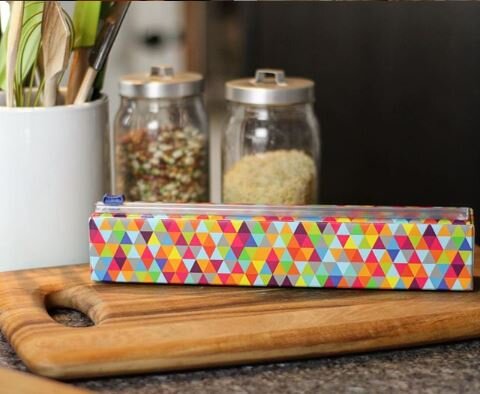Decorative plastic wrap dispenser deals
